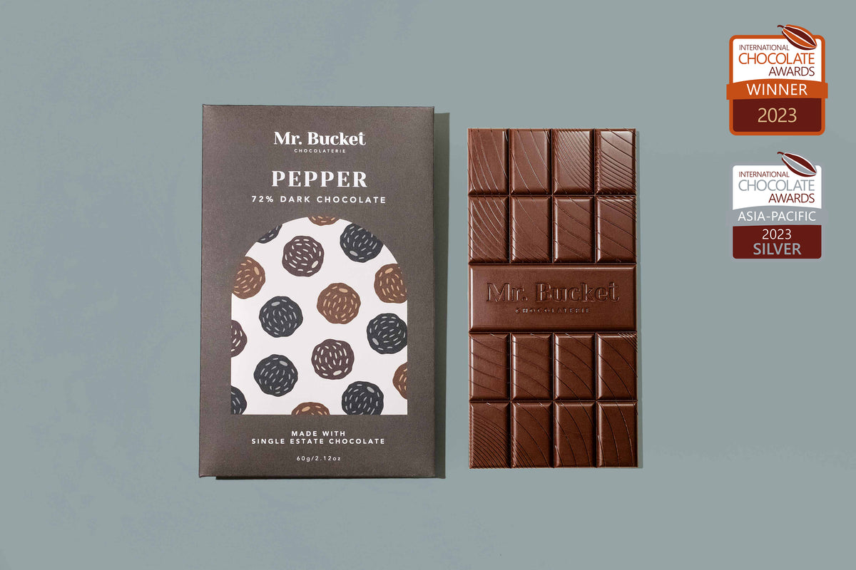 Pepper Chocolate Bar | Mr Bucket Chocolaterie
