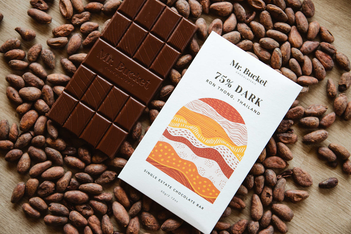 75% Dark Ron Thong Chocolate Bar