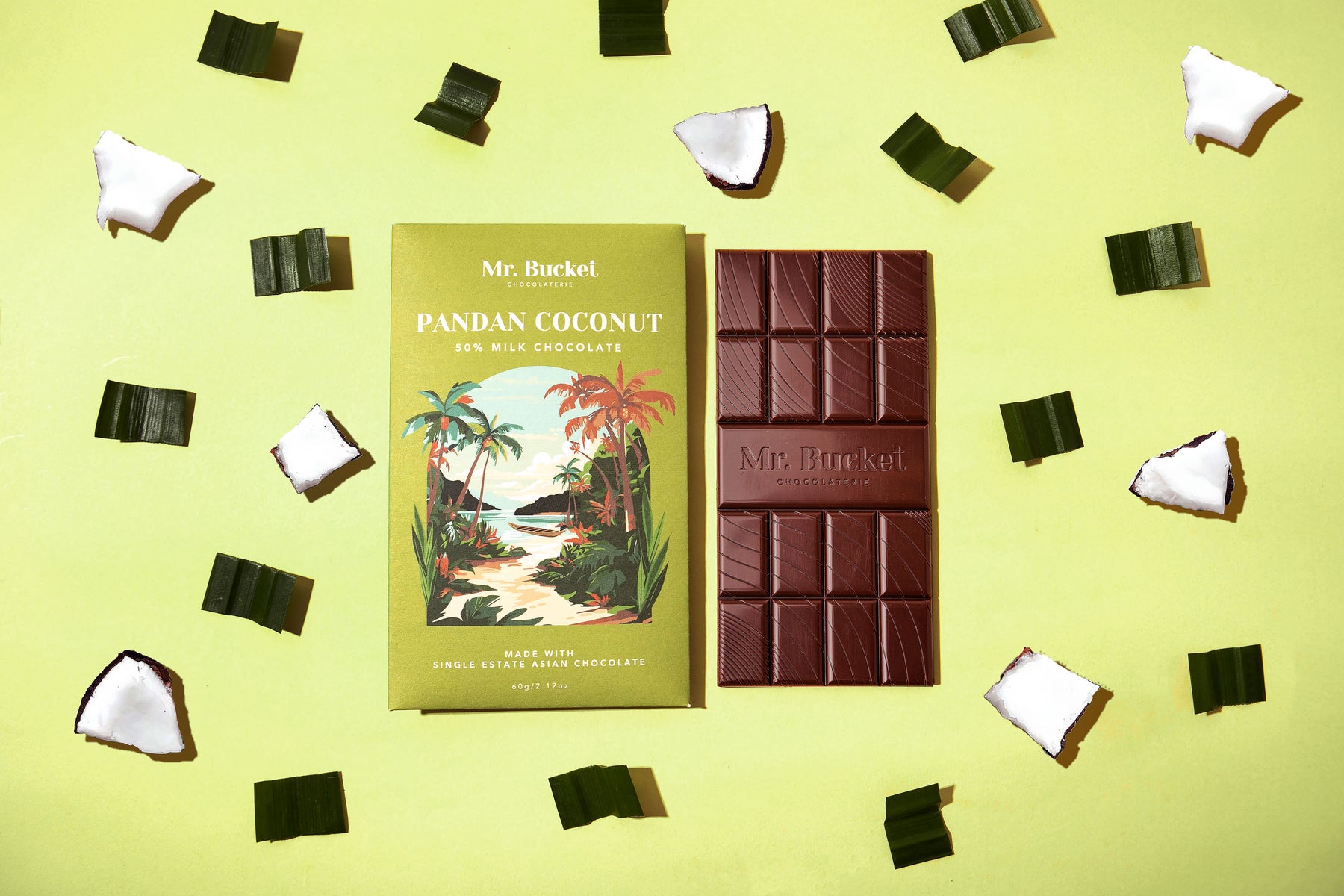50% Pandan Coconut Bar