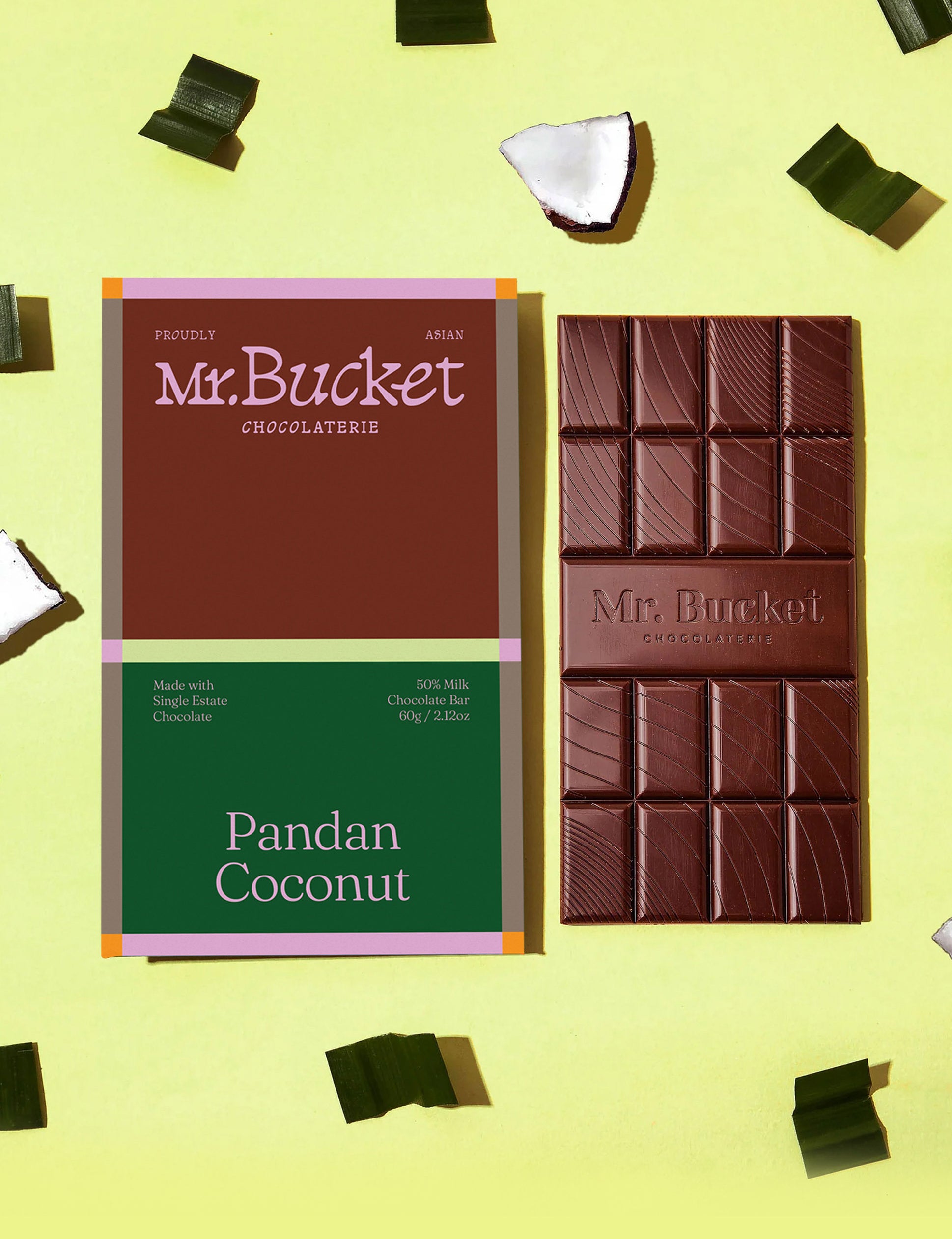 50% Pandan Coconut Bar