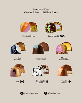 Box of 16 Bon Bon with MAKE Pleat Bag