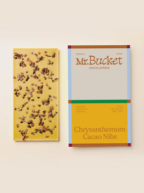 Chrysanthemum Cacao Nibs Chocolate Bar