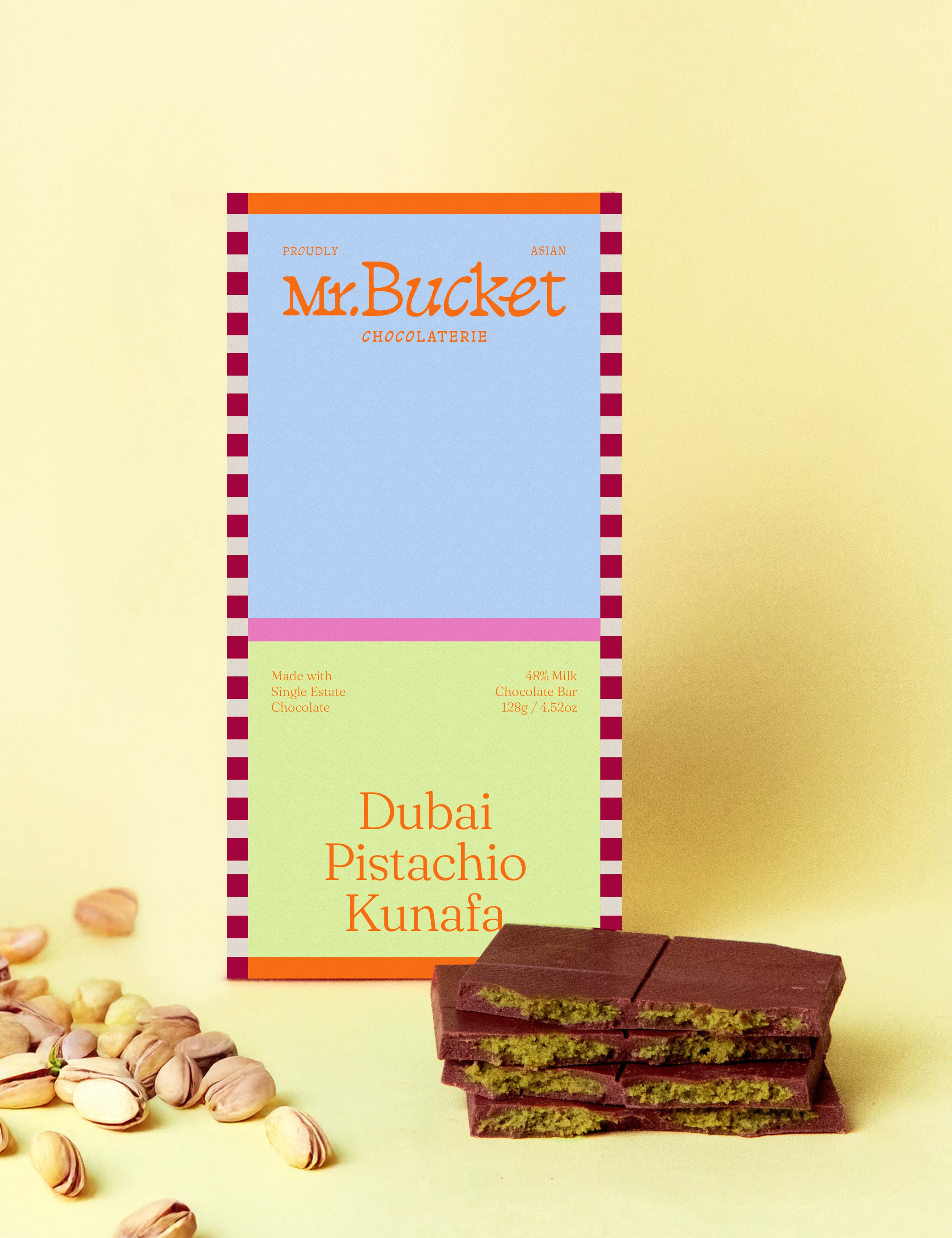 Dubai Pistachio Kunafa Filled Bar (128g)