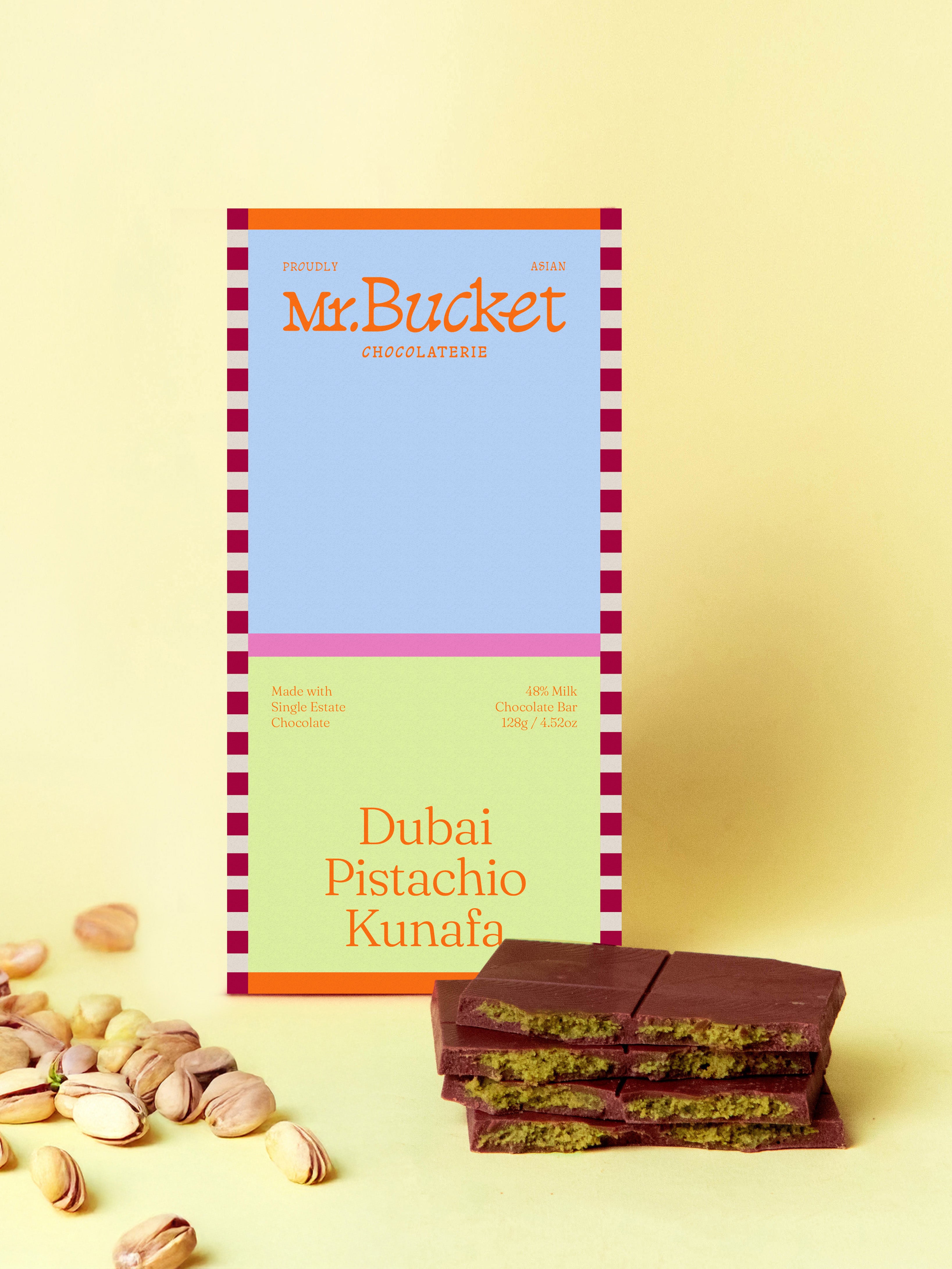Dubai Pistachio Kunafa Filled Bar (128g)