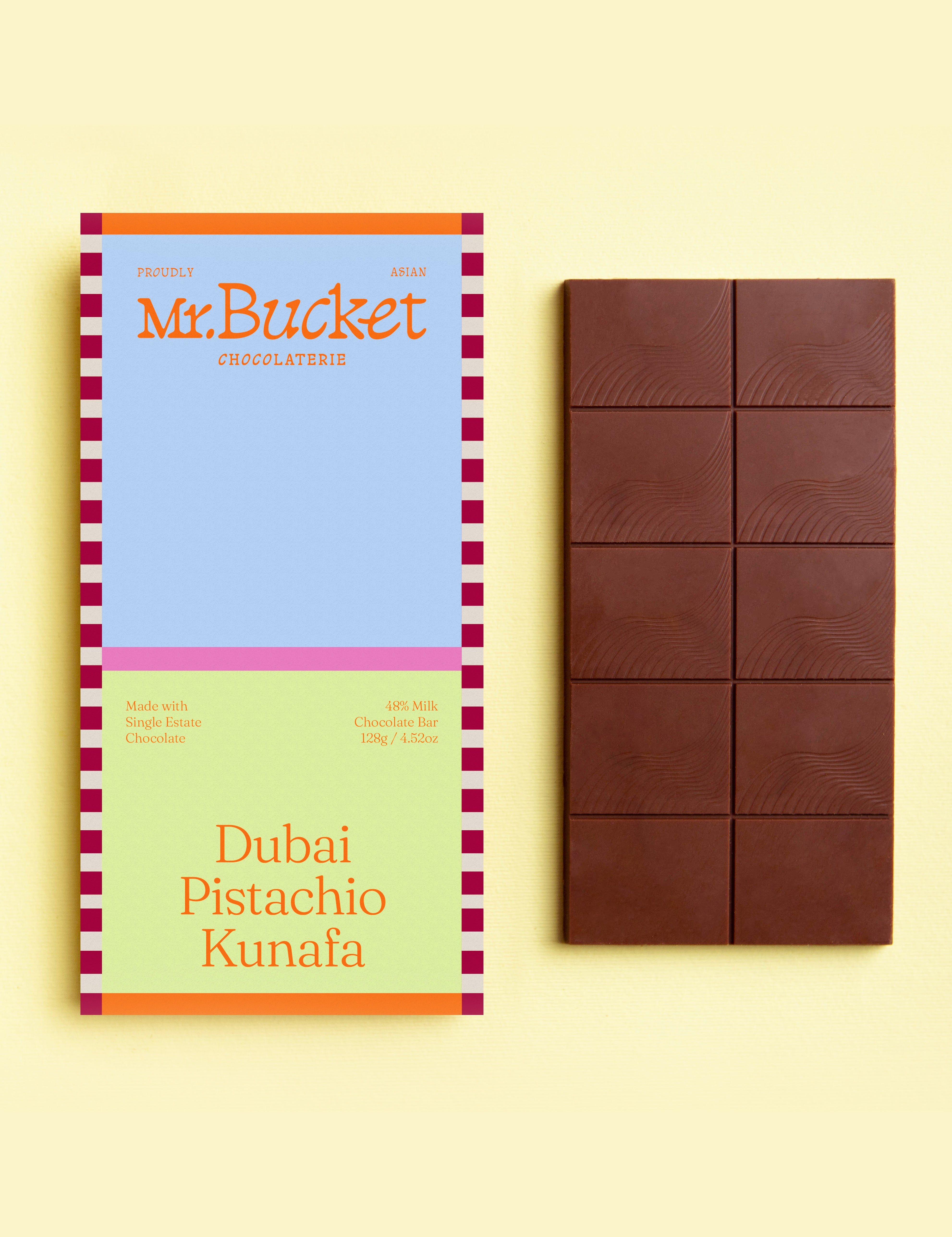 Dubai Pistachio Kunafa Filled Bar (128g)