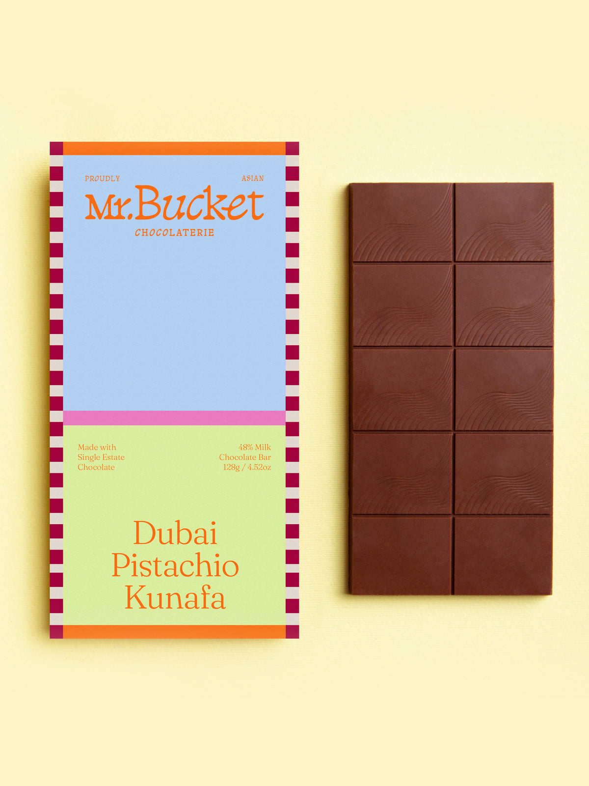 Dubai Pistachio Kunafa Filled Bar (128g)